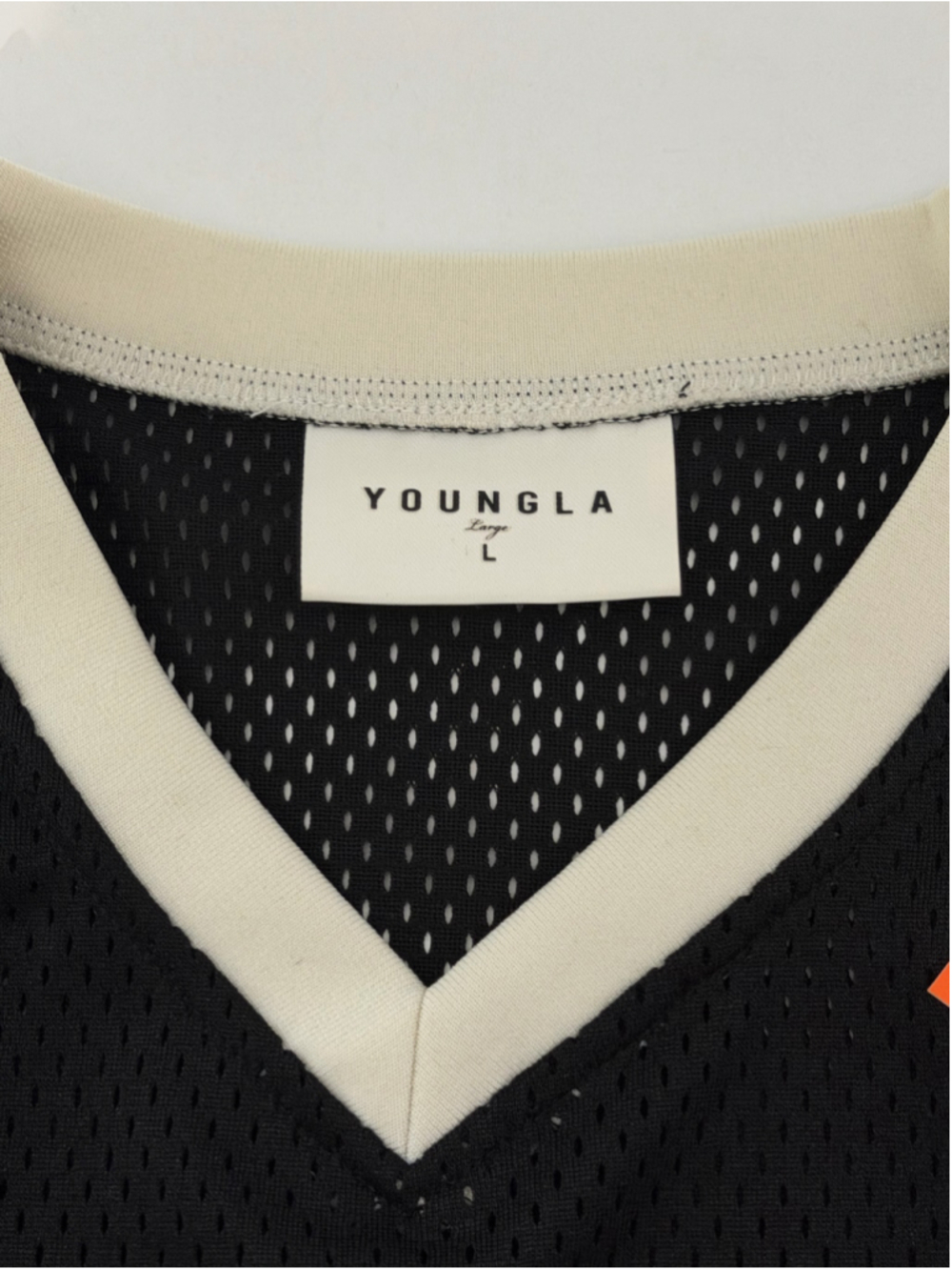 YoungLA 4187 Varsity Football Cropped Jersey NWT Size Large - Picture 10 of 10